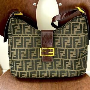 Fendi Vintage Zucca shoulder bag